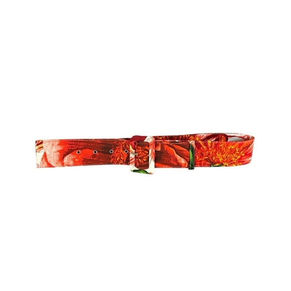 Samantha Sung Red Floral Belt Size 6 main image 5